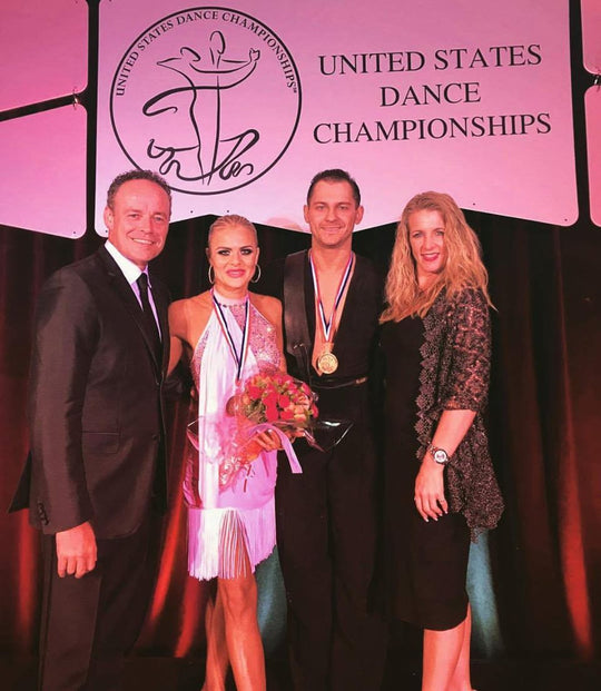 AIDA Dance USA Couples Have the Amazing Results Representing the Best Ballroom Dance Shoes at the United States DanceSport Championships