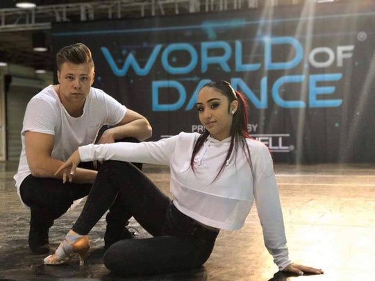 Luka Wolf and Jenalyn Pacheco and AIDA Ballroom Dance Shoes Featured on the New Show, World of Dance!